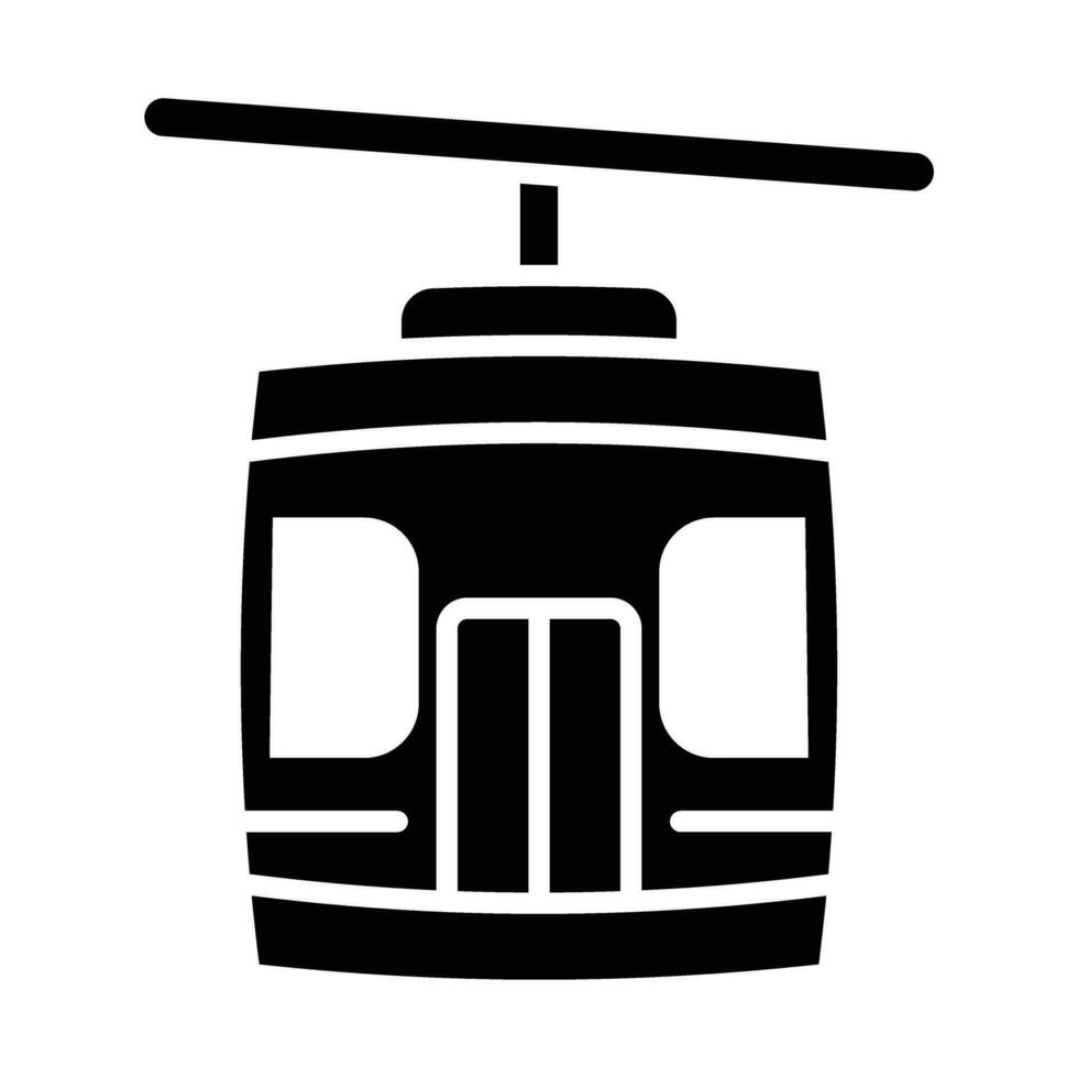 Gondola Vector Glyph Icon For Personal And Commercial Use.