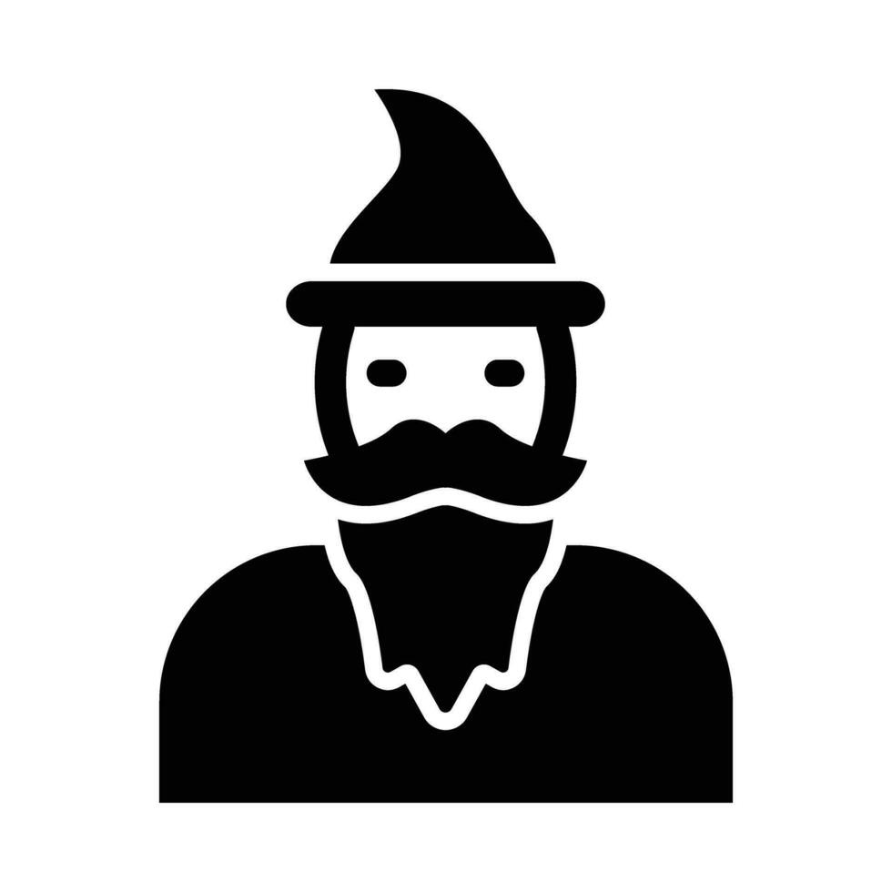 Wizard Vector Glyph Icon For Personal And Commercial Use.