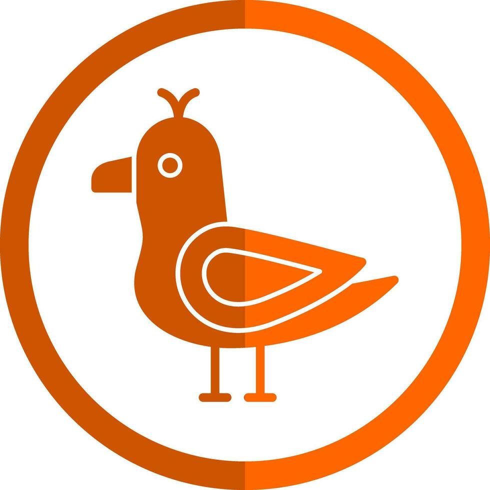 Seagull Vector Icon Design