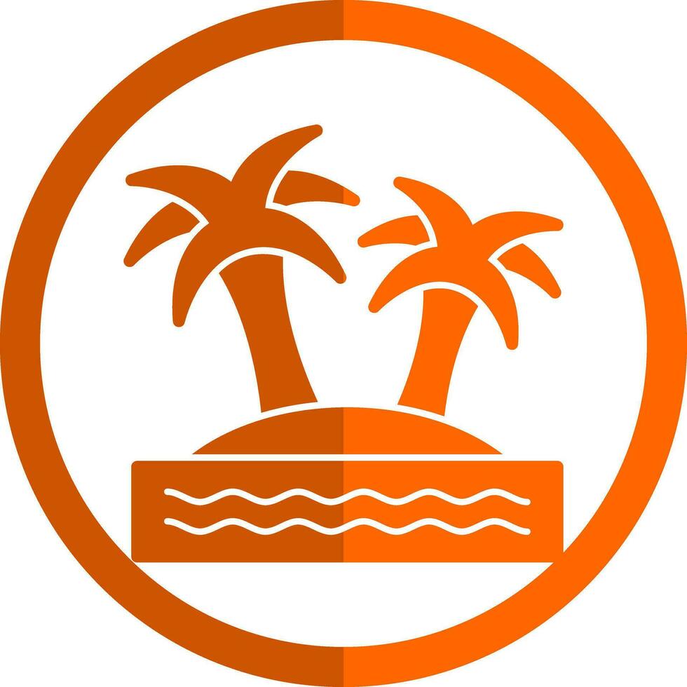 Island Vector Icon Design