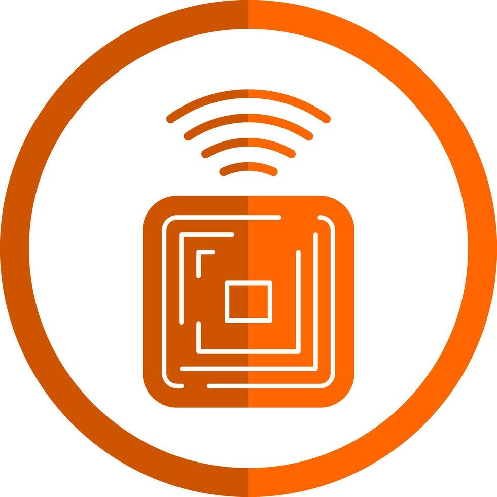 Rfid Chip Vector Icon Design