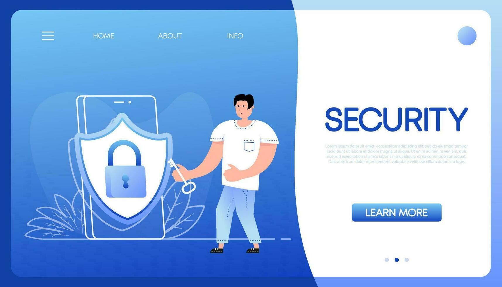 Flat people security safe icon. Cloud technology. Digital bank. vector