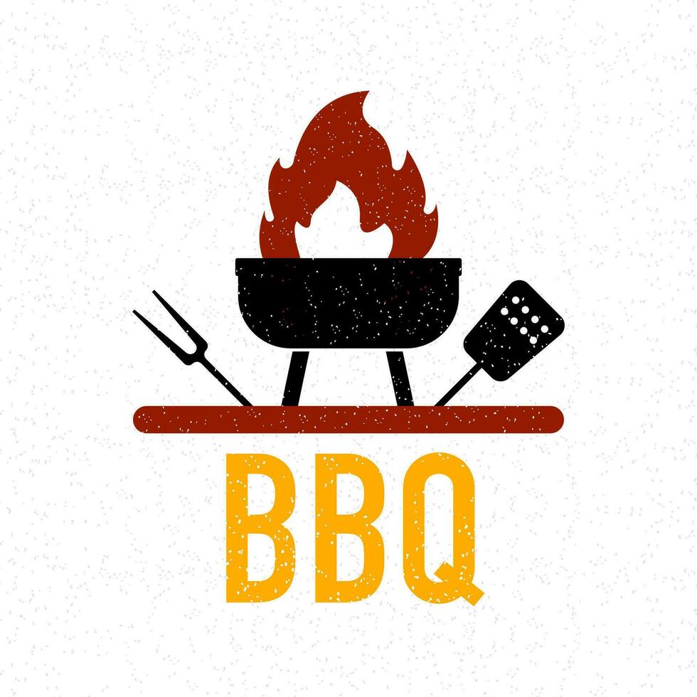 BBQ time, Party. Barbecue or grill tool. Vector illustration.
