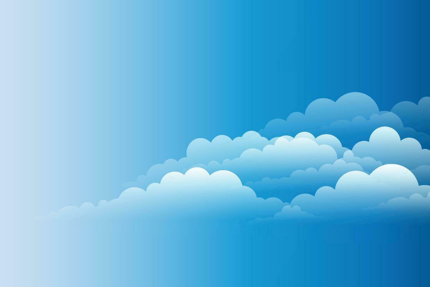Background with clouds on blue sky. Vector background 27668928 Vector