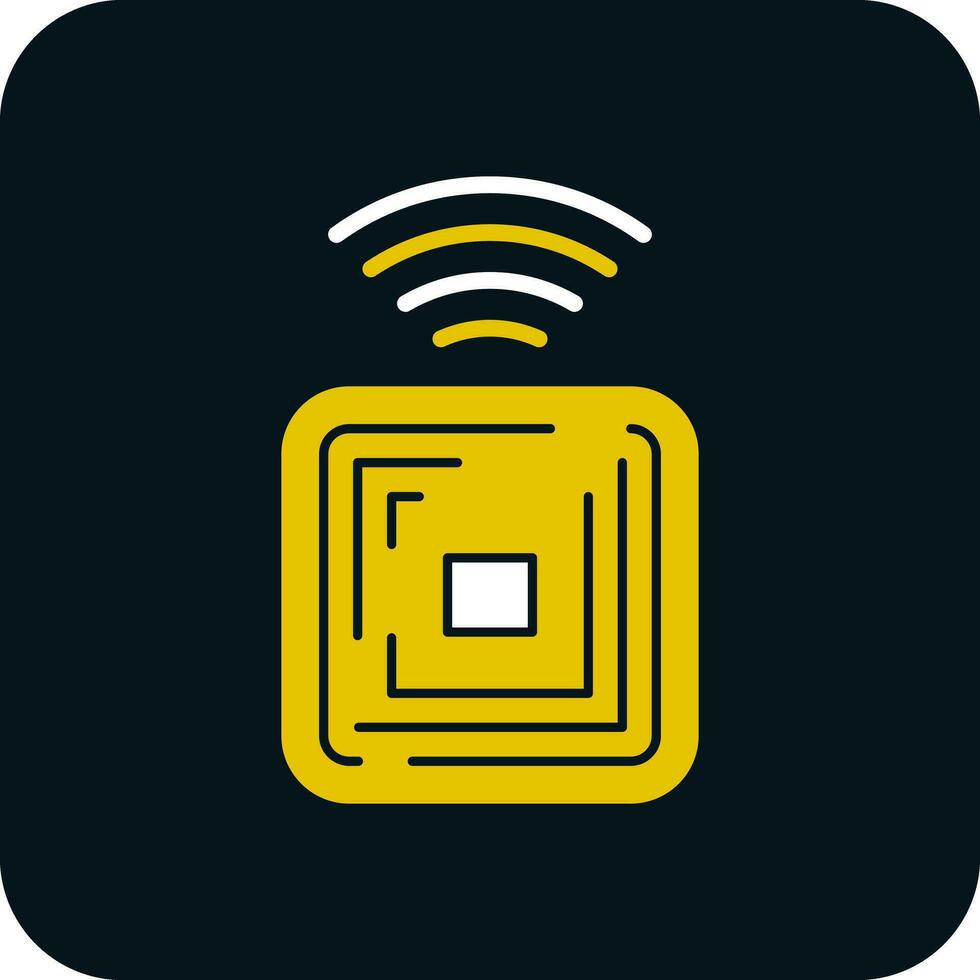 Rfid Chip Vector Icon Design