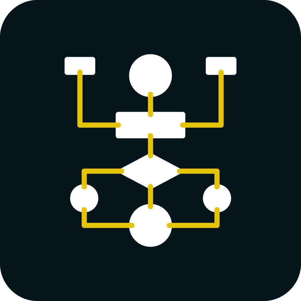 Flow Chart Vector Icon Design