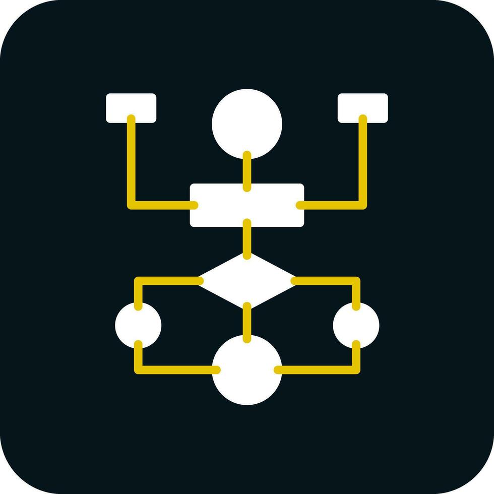 Flow Chart Vector Icon Design