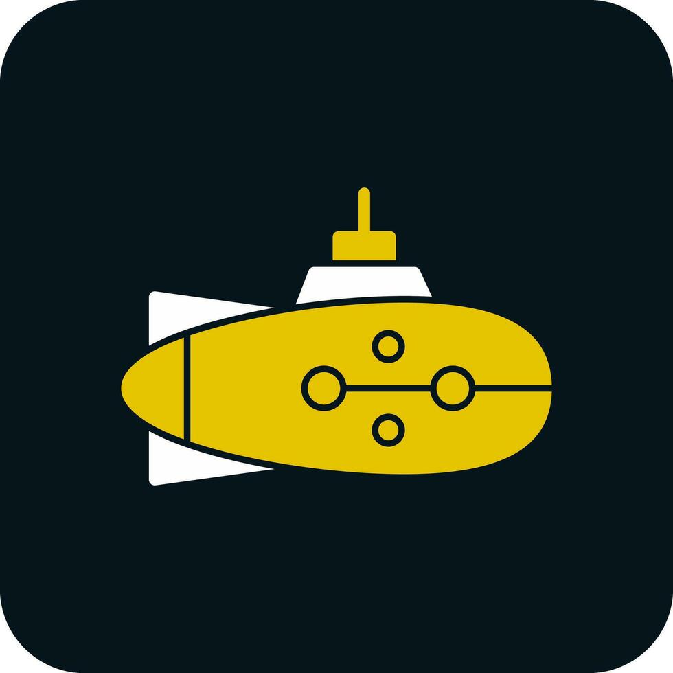 diseño de icono de vector submarino