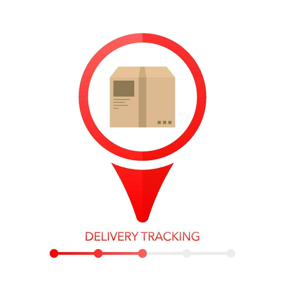 Chalkboard illustration with delivery tracking pinpoint. Location icon vector. Flat vector illustration. Vector illustration.