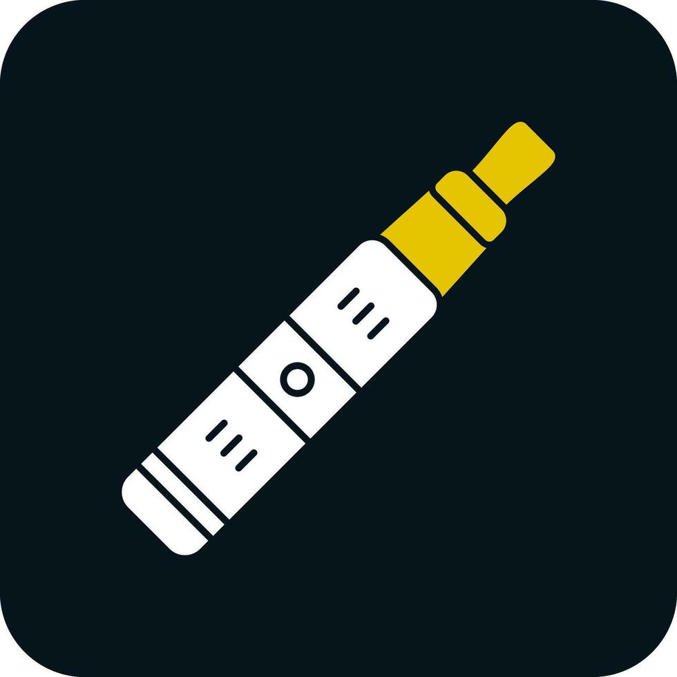 Electronic Cigarette Vector Icon Design