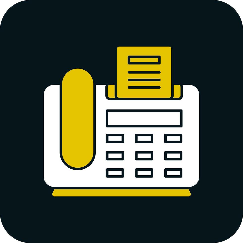 Fax Machine Vector Icon Design