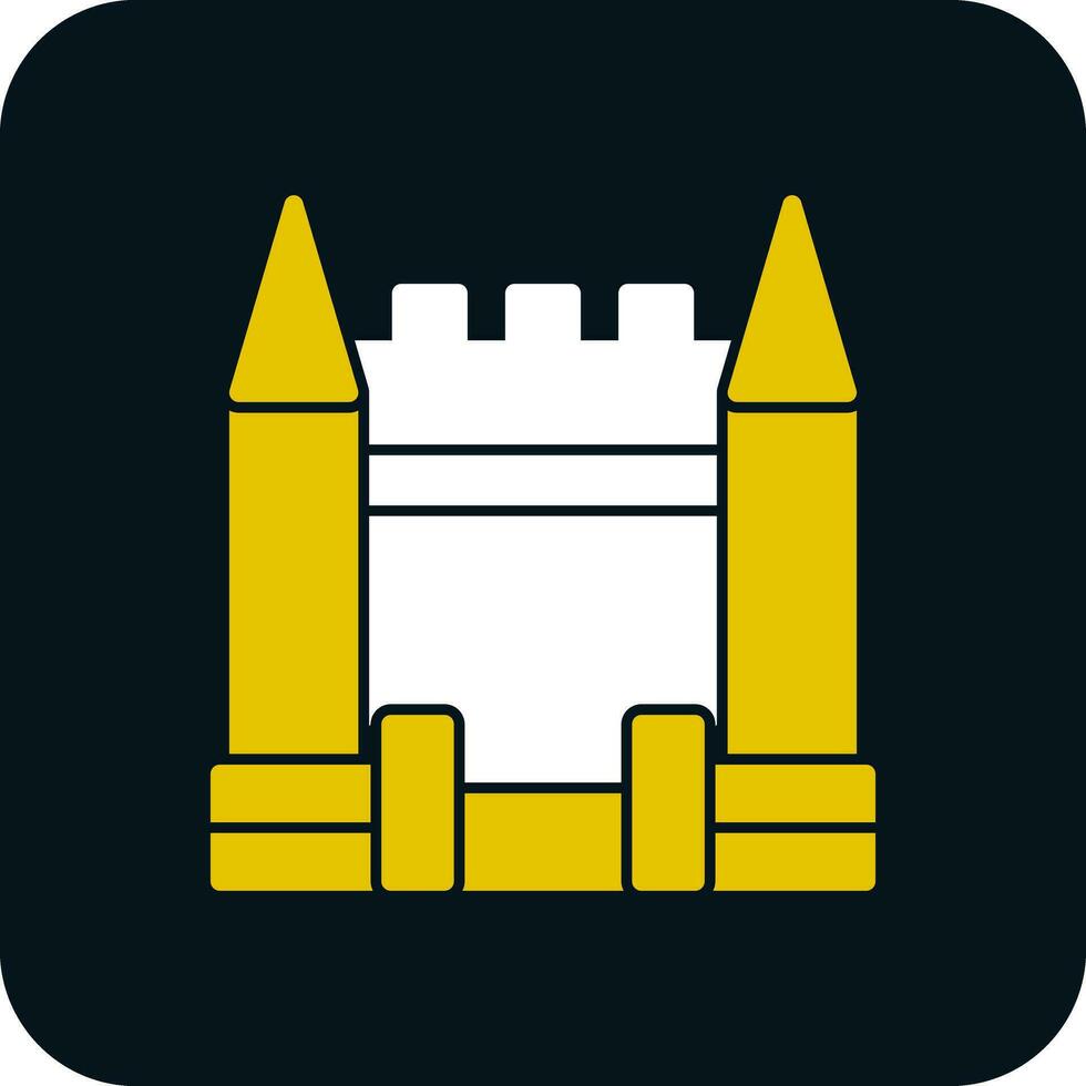 Inflatable Castle Vector Icon Design