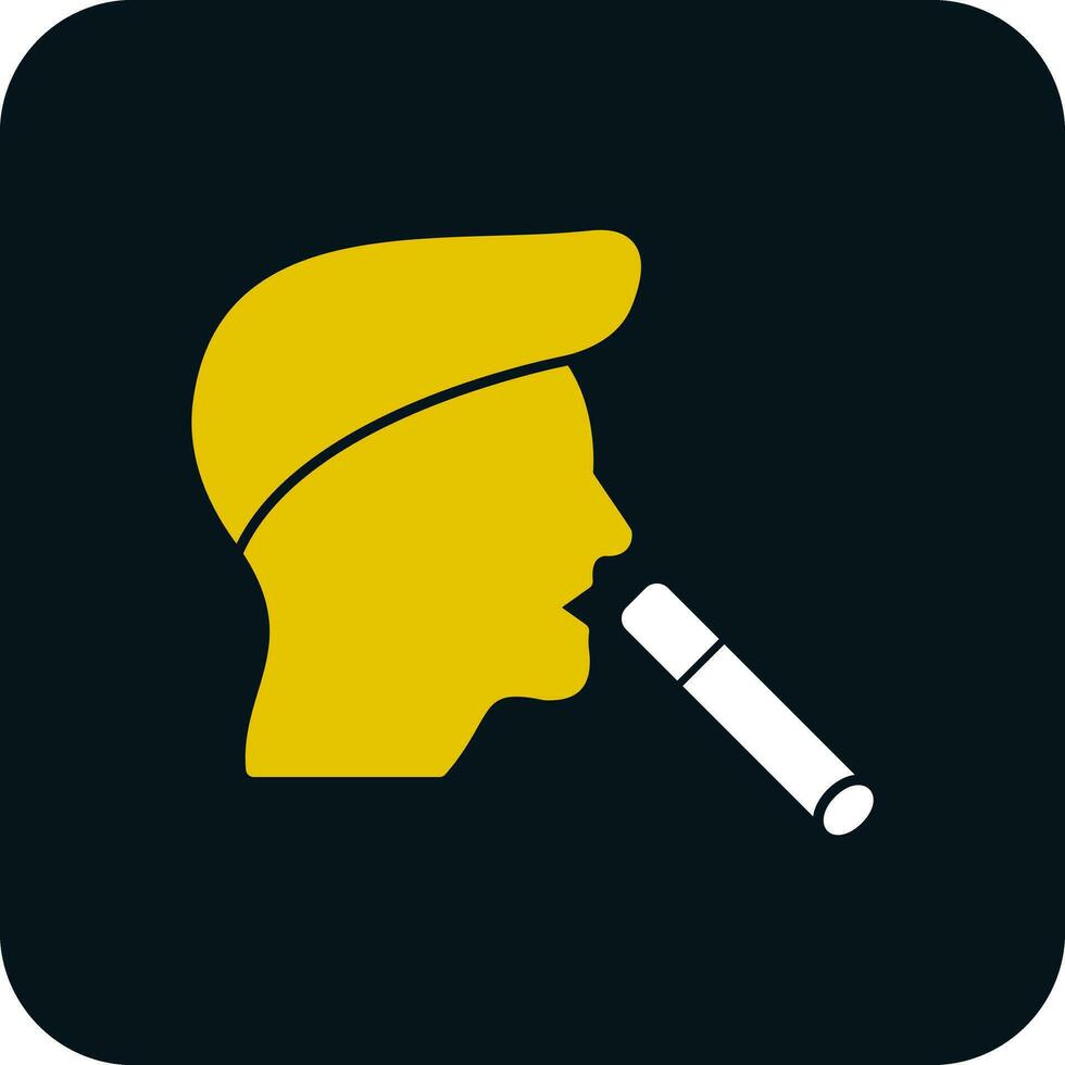 Boy Smoking Vector Icon Design