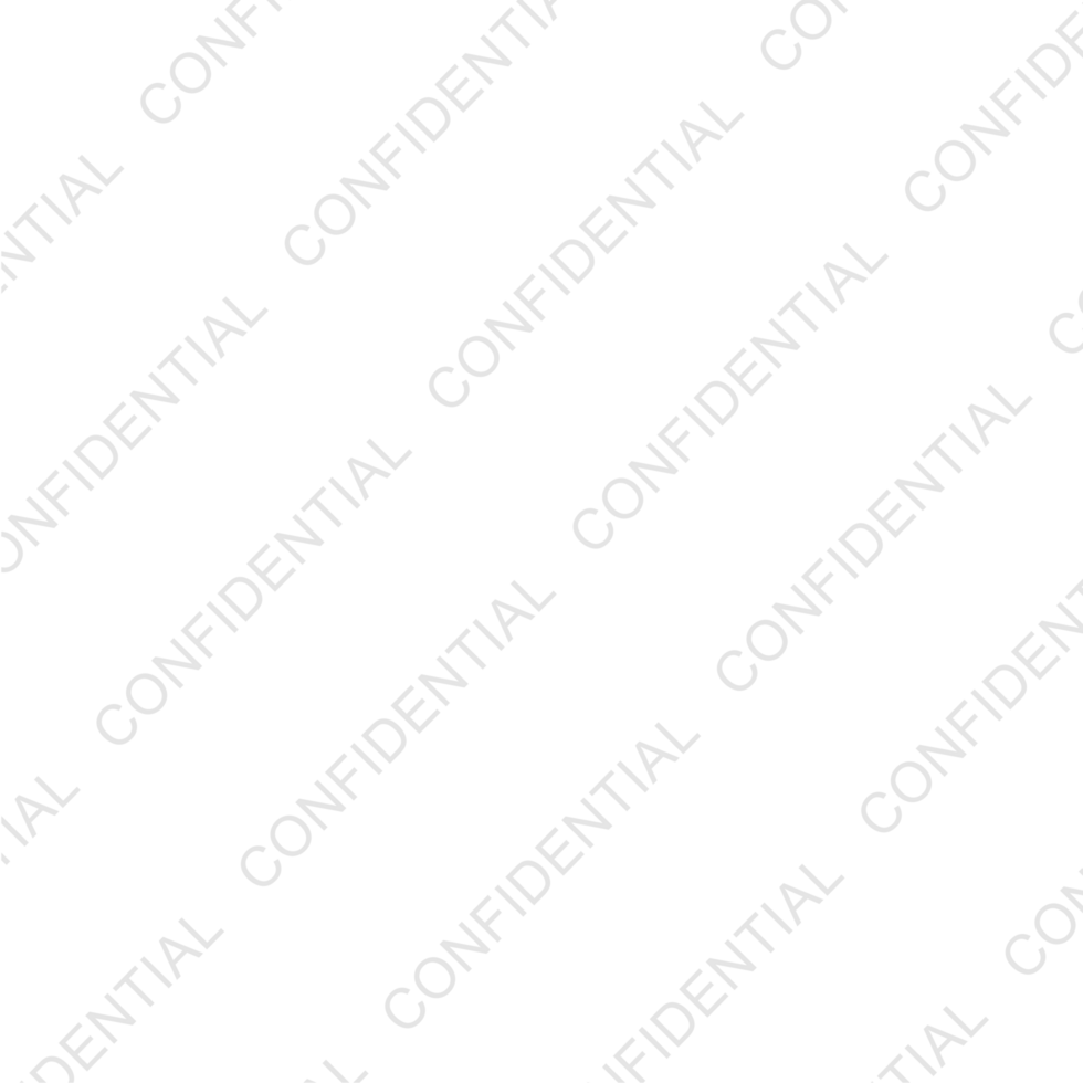 Confidential watermark on a Transparent Background png