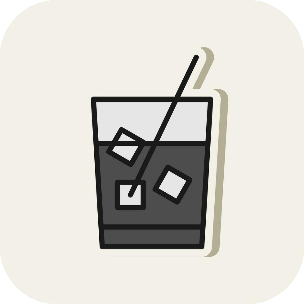 frío bebidas vector icono diseño