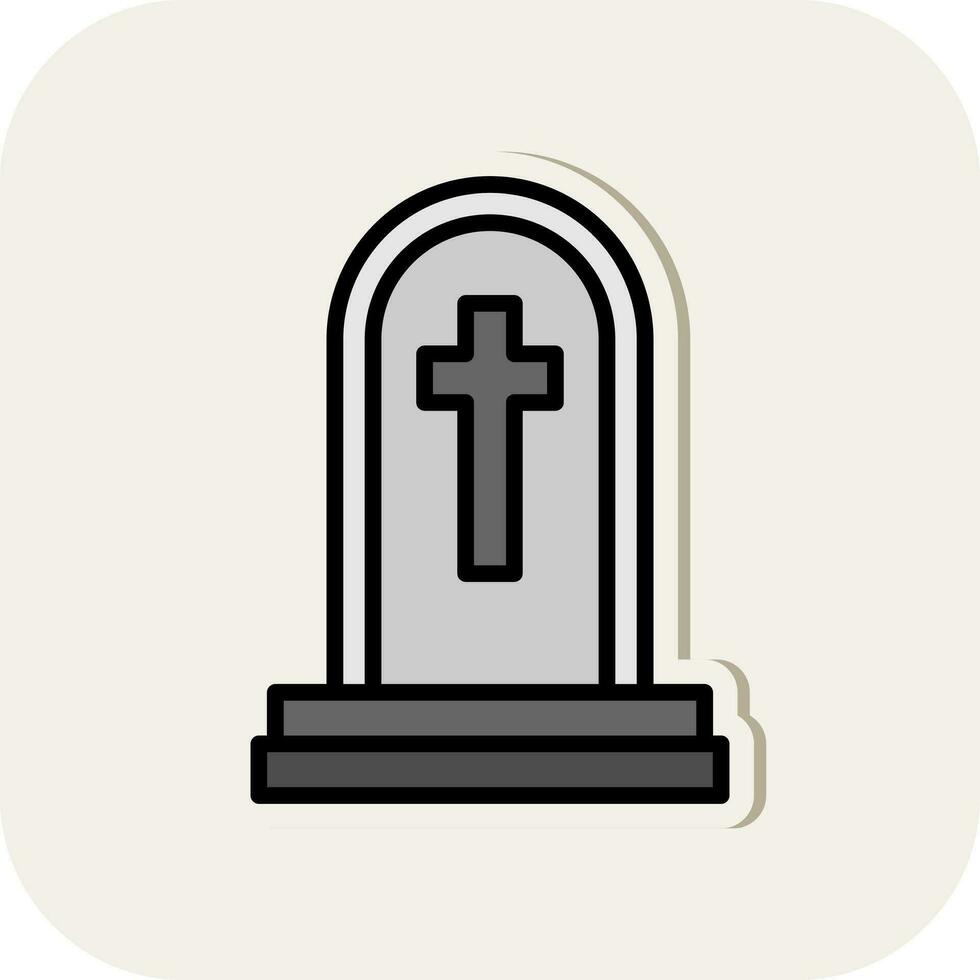 Tomb Vector Icon Design
