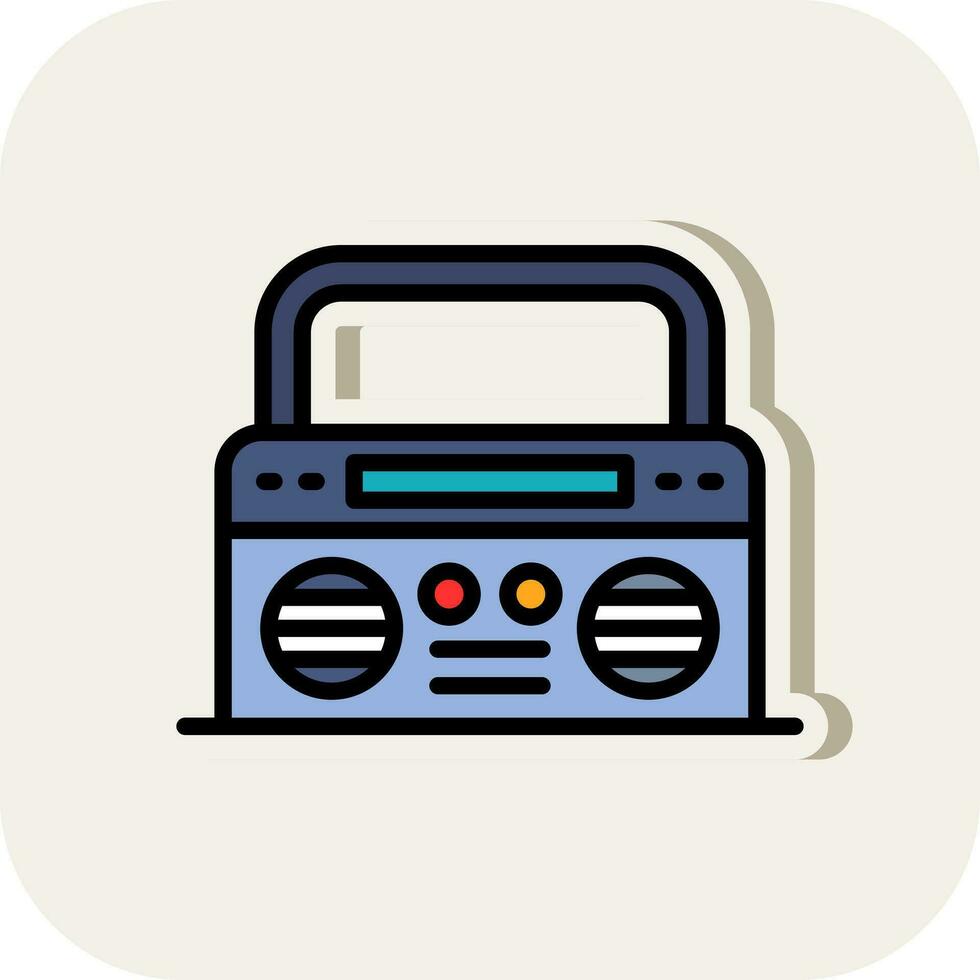 boombox vector icono diseño