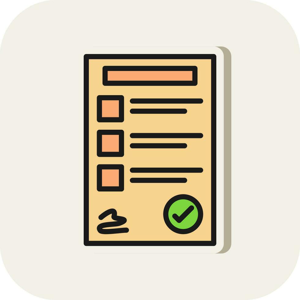 Contract Vector Icon Design