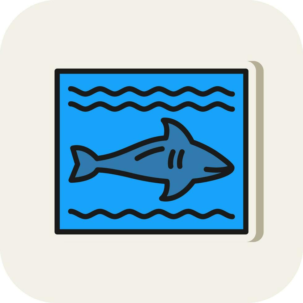 diseño de icono de vector de tiburón