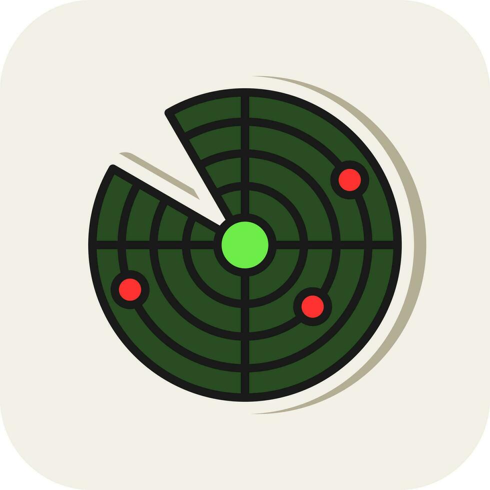 Radar Vector Icon Design