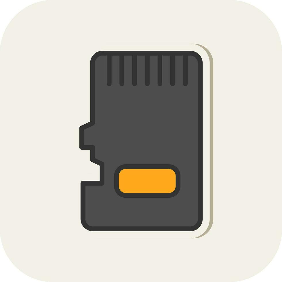 Memory Card Vector Icon Design