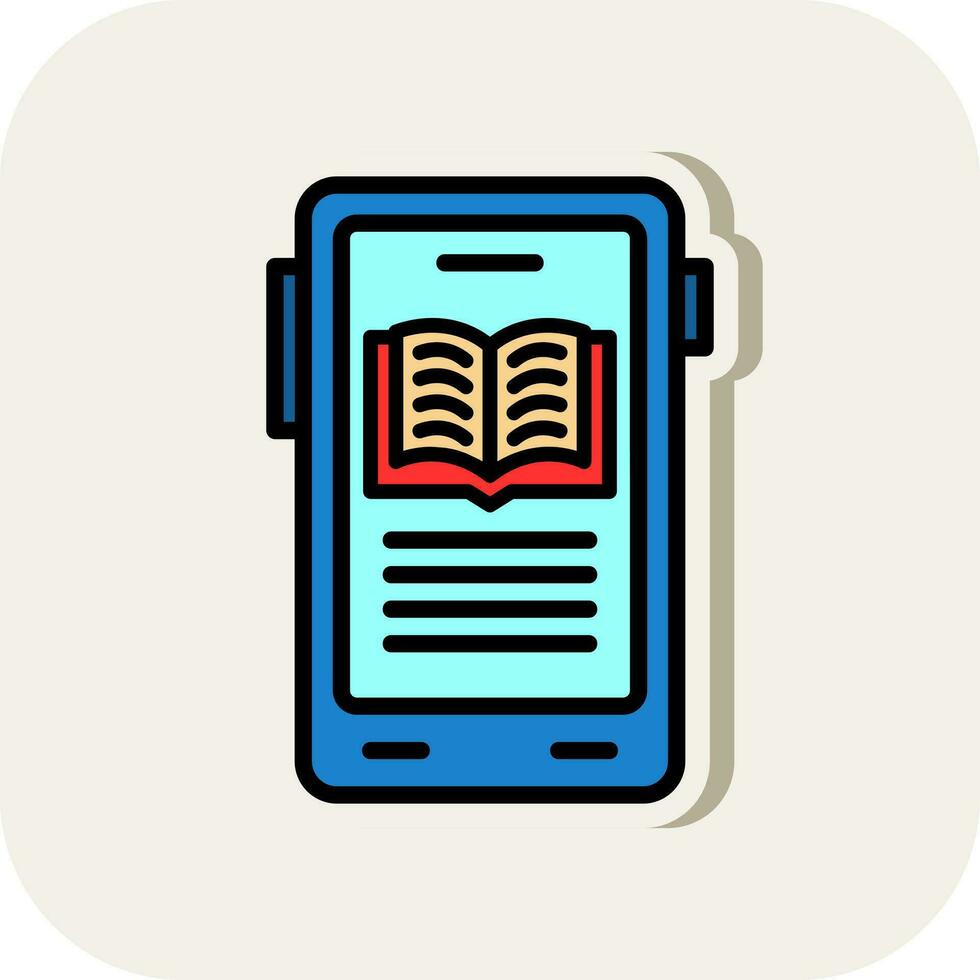 diseño de icono de vector de libro electrónico