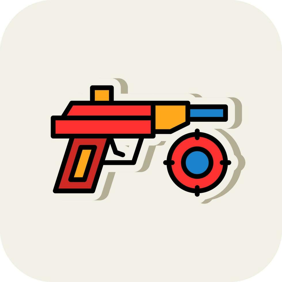 Laser Gun Vector Icon Design