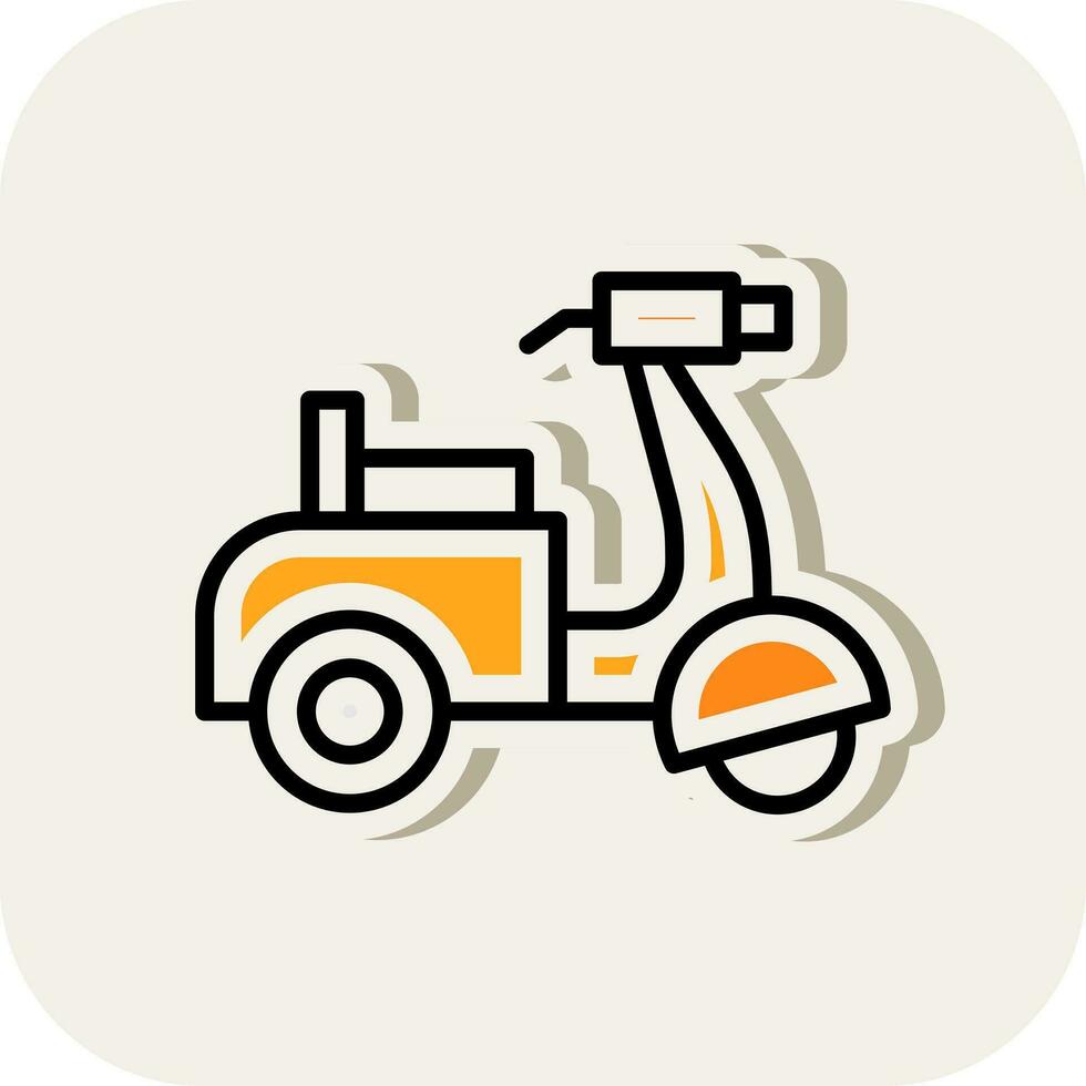 Scooter Vector Icon Design