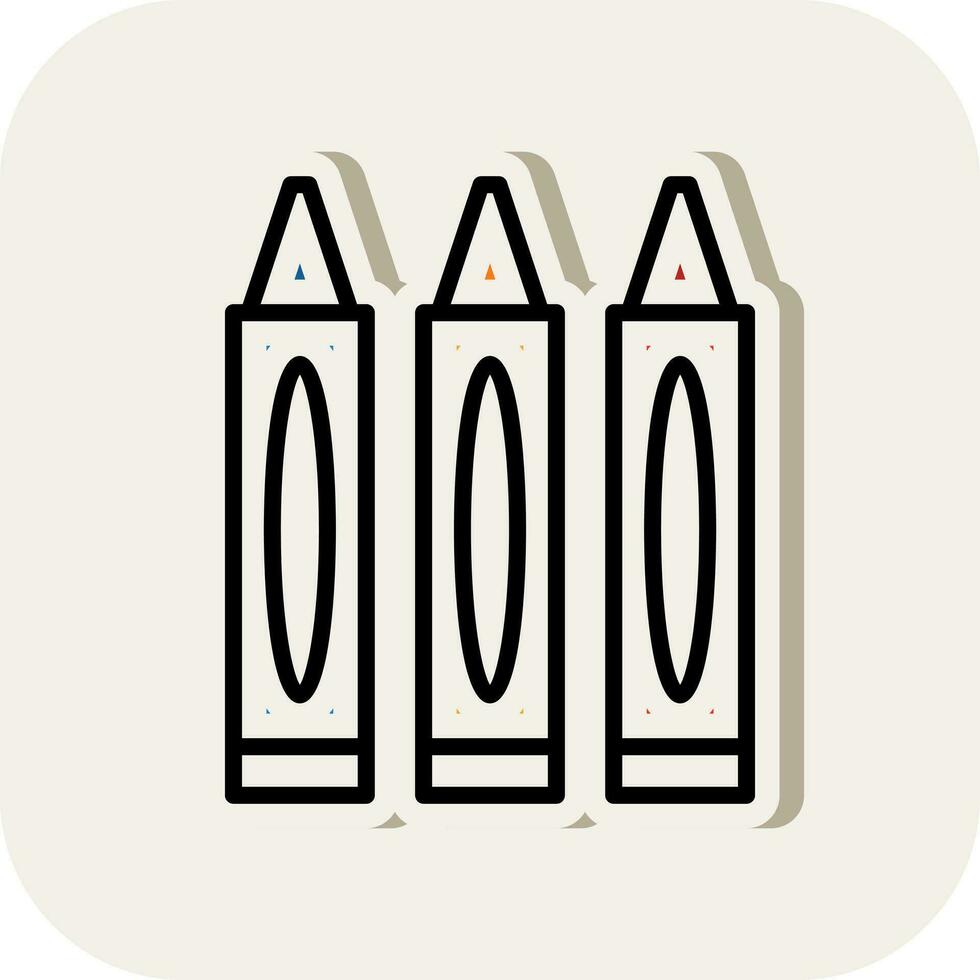 diseño de icono de vector de crayones