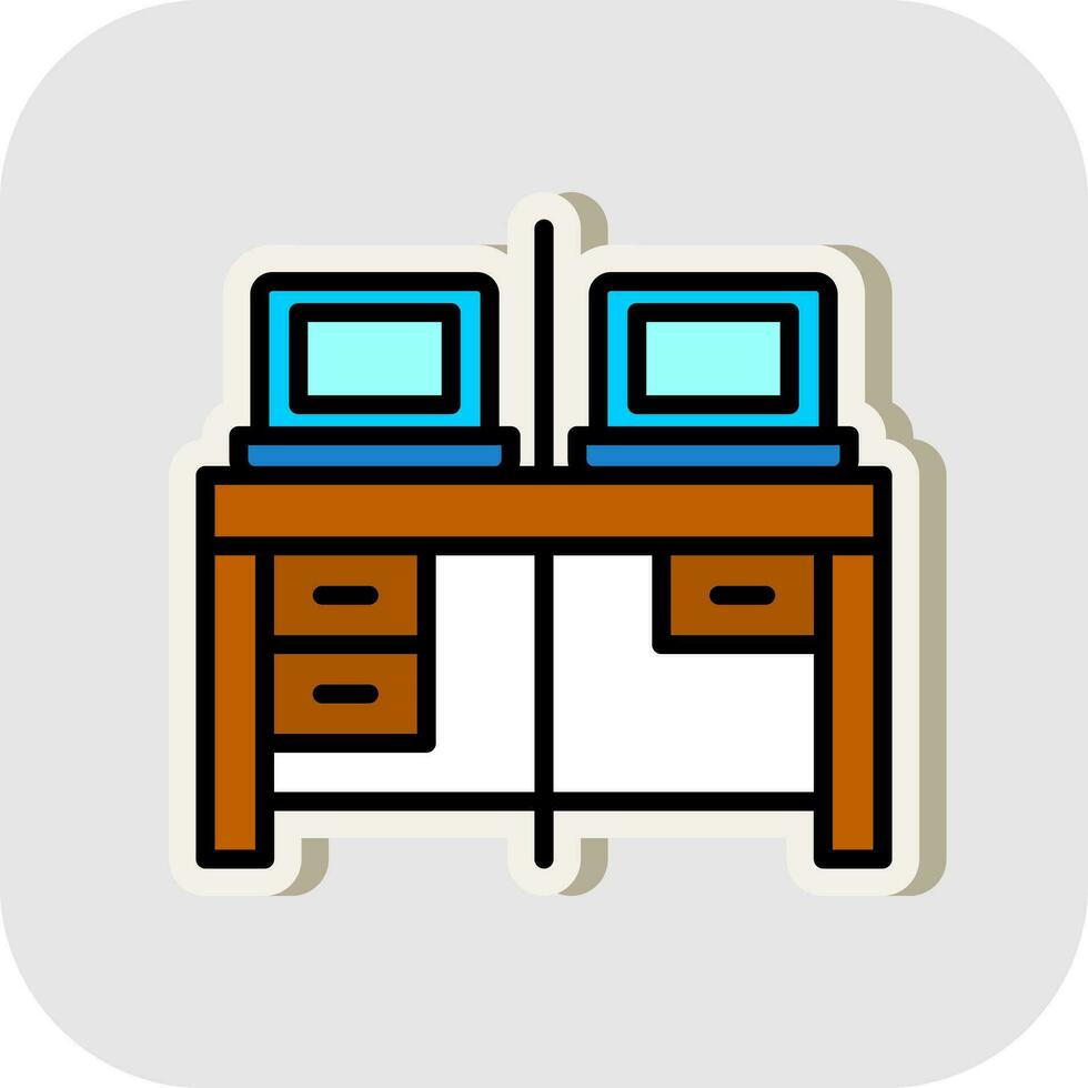 trabajo espacio vector icono diseño