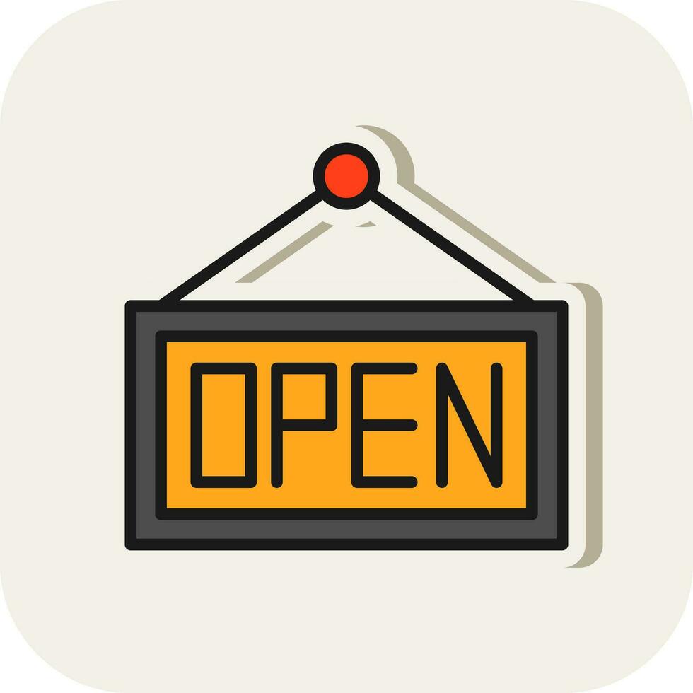 Open Tag Vector Icon Design