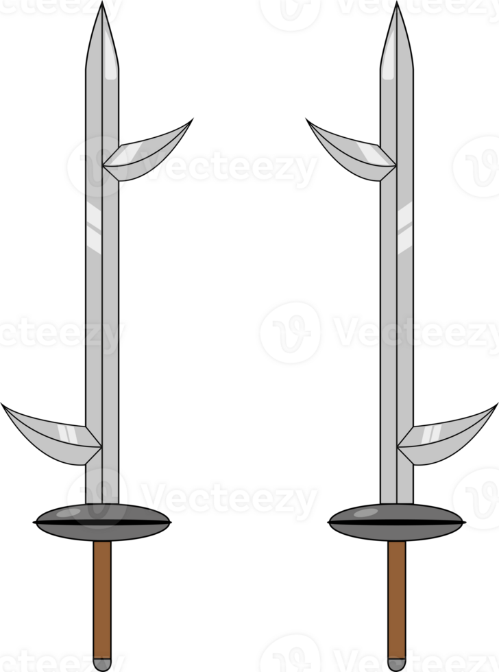 vector illustratie van een dolk, zwaard. png