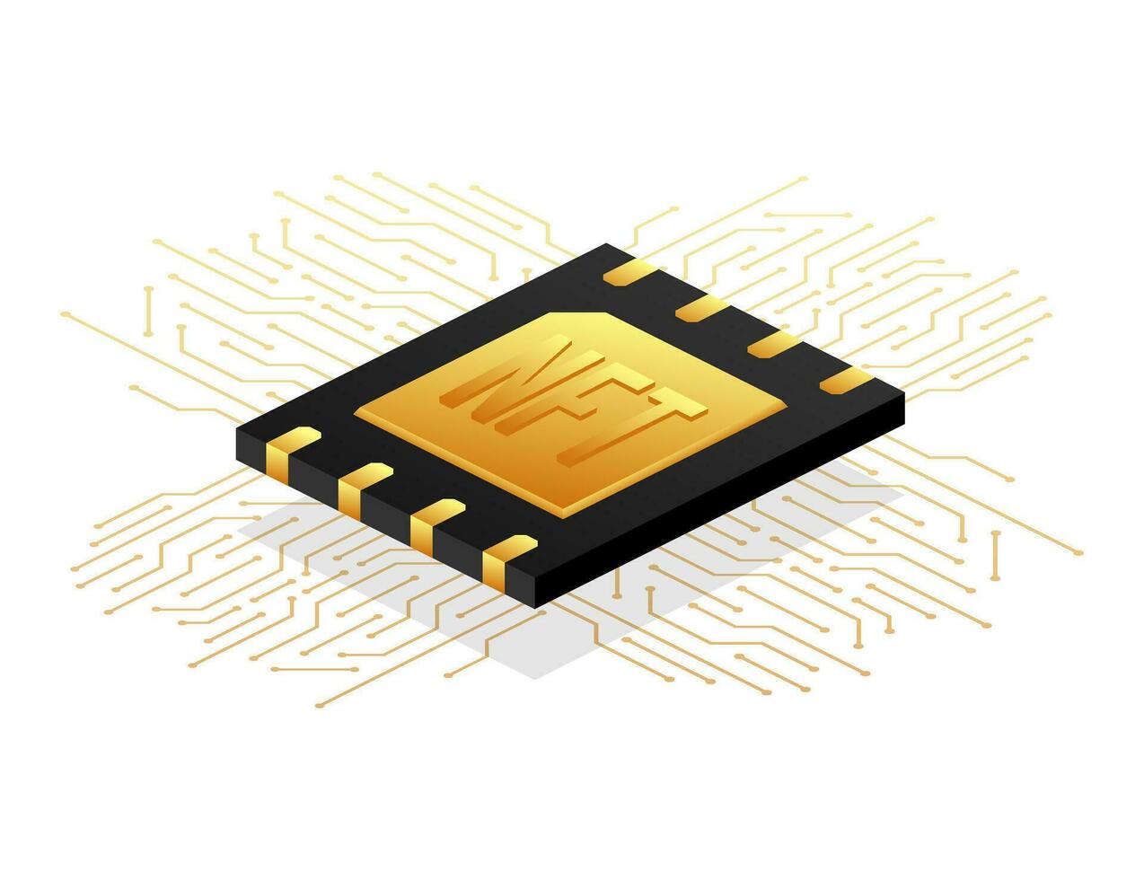 Icon with nft card. Non fungible token nft. Credit card. Bitcoin currency vector