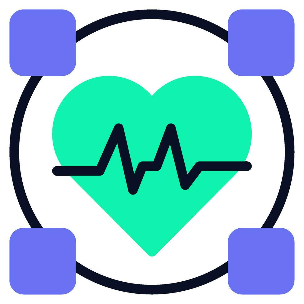 Blockchain in Healthcare Icon vector