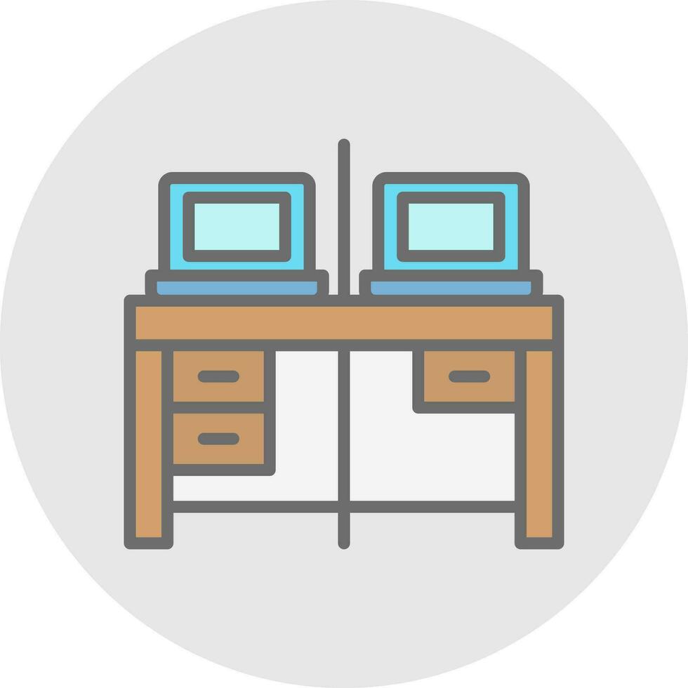Work Space Vector Icon Design