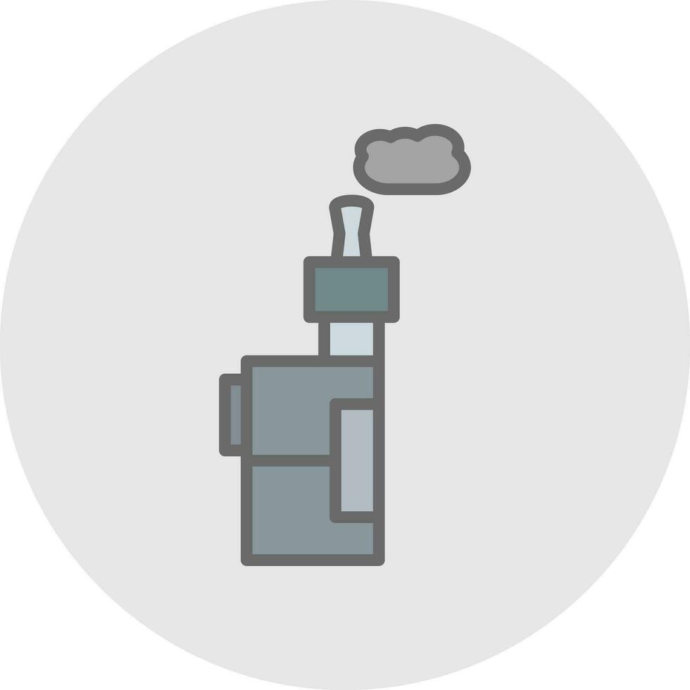 Electronic Cigarette Vector Icon Design