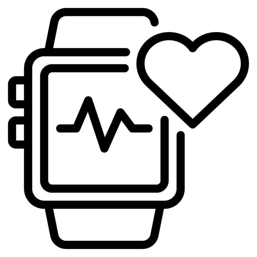 Wearable Health Tracker Icon vector