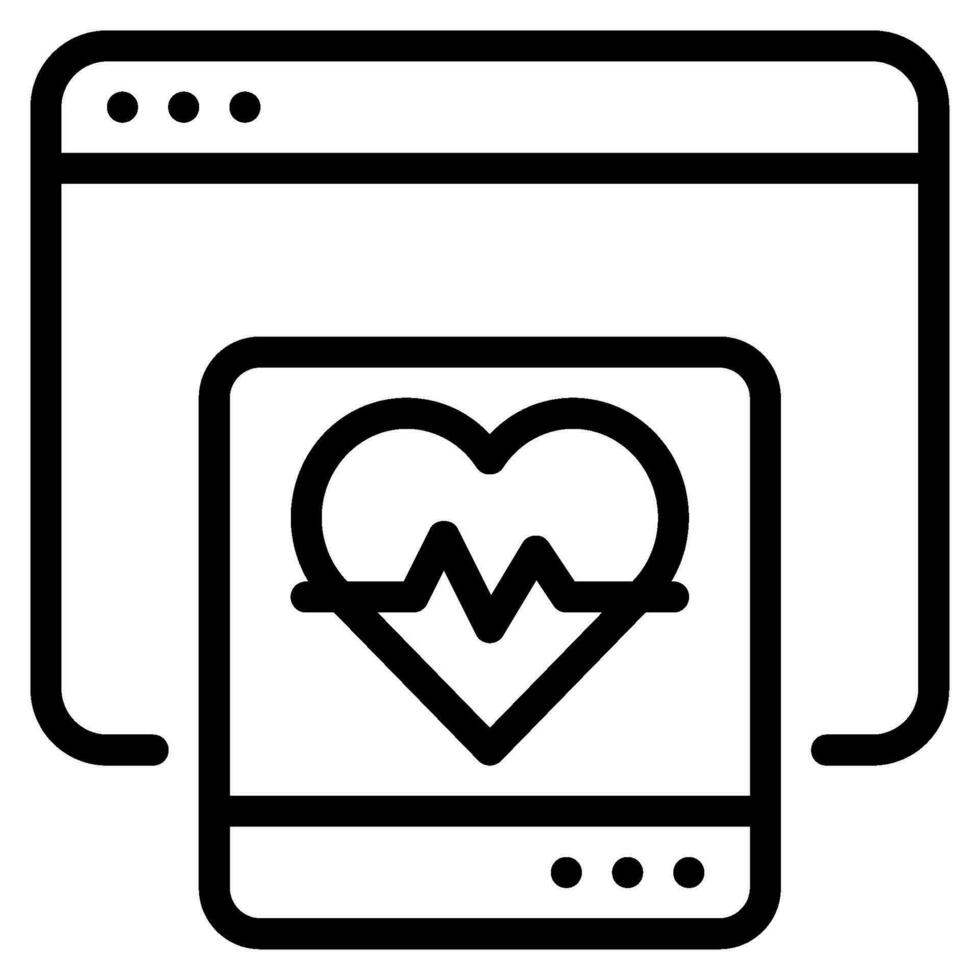 Remote Patient Monitoring Icon vector