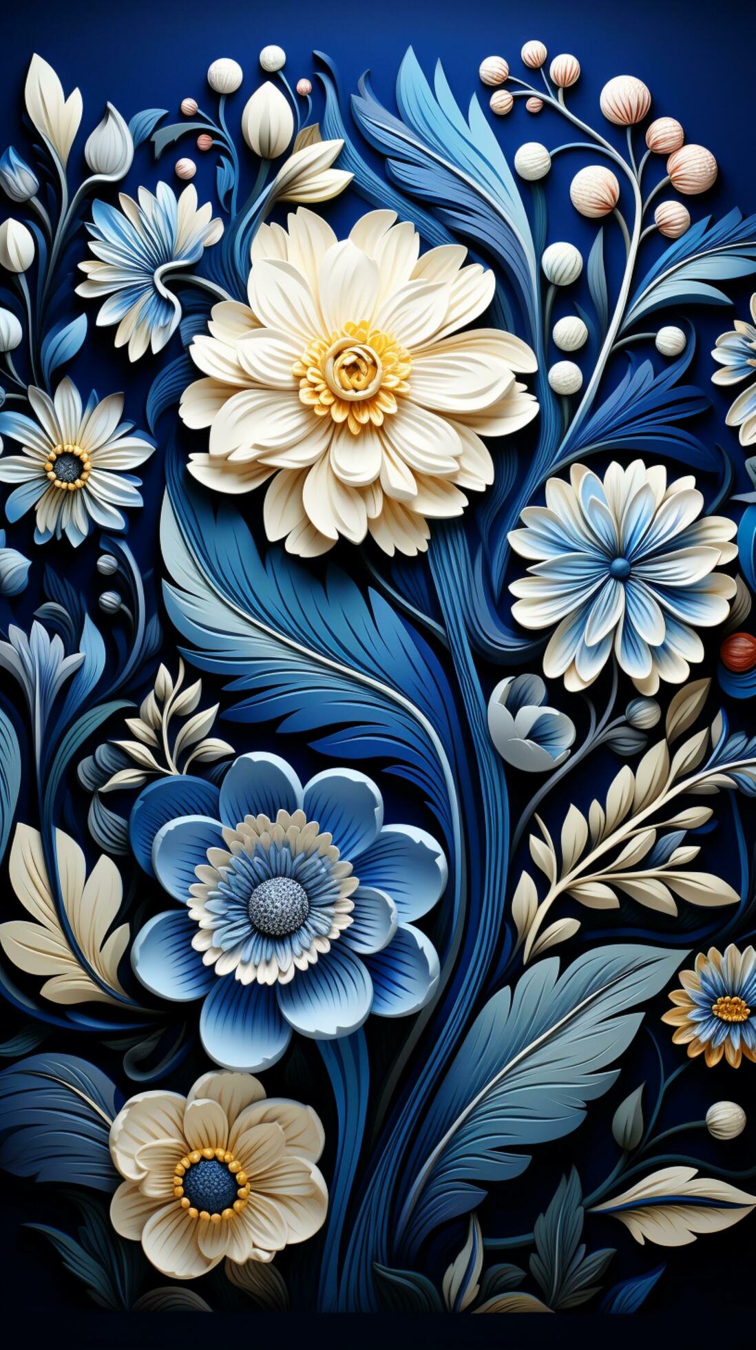 3d flower background wallpaper 27671876 Stock Photo at Vecteezy