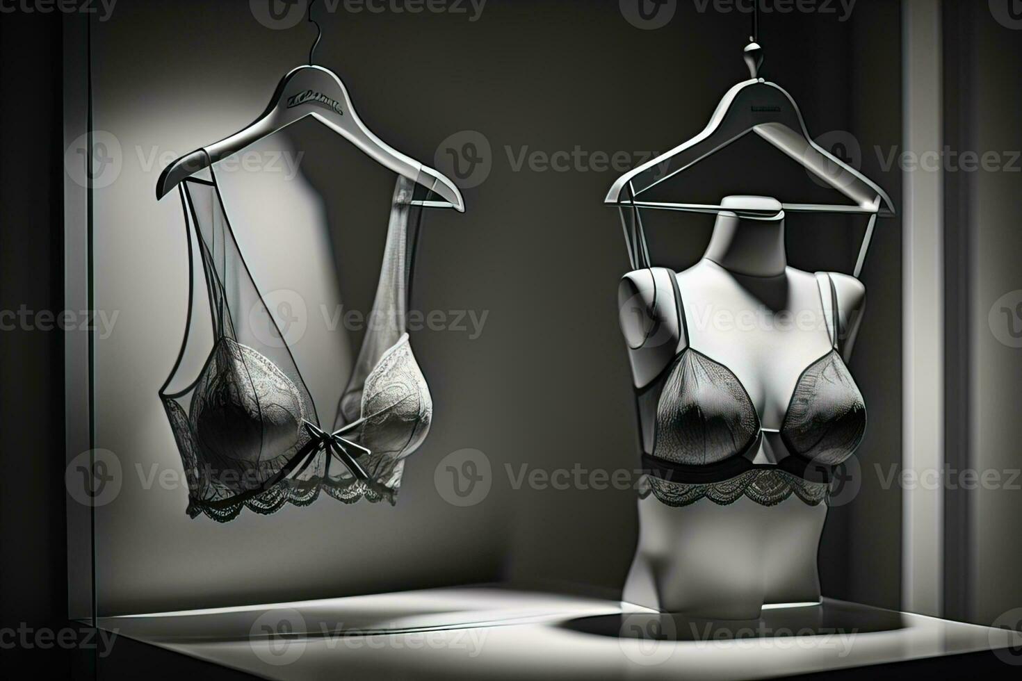Sensual lingerie on a mannequin. ai generative photo
