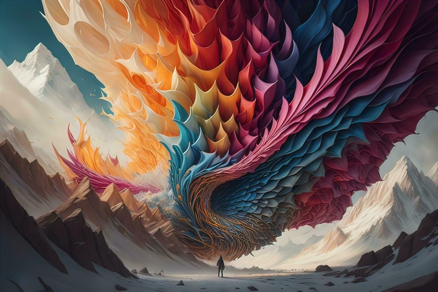 abstract background with colors, creative Design. ai generated photo
