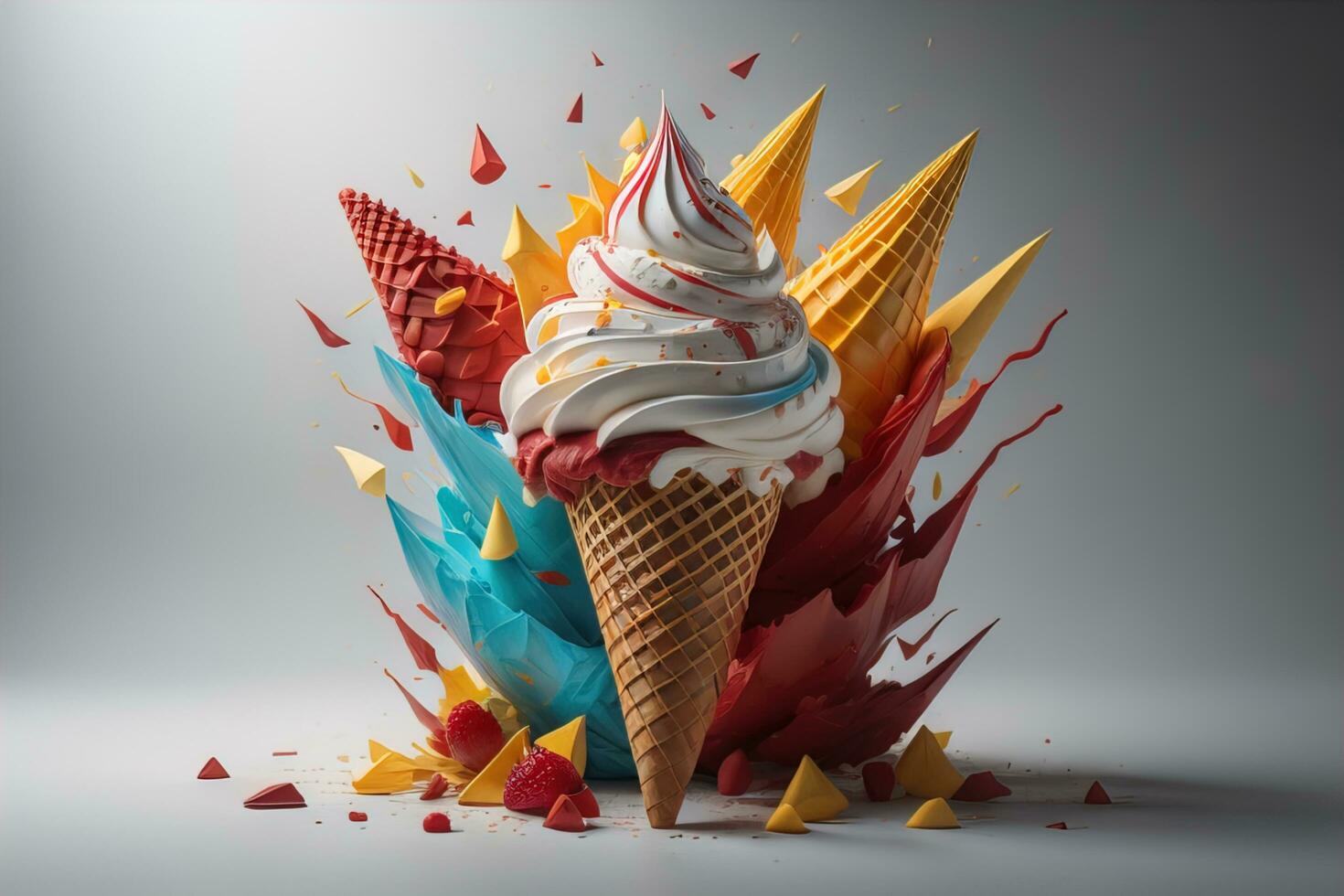 Ice Cream Top View Stock Photos, Images and Backgrounds for Free Download