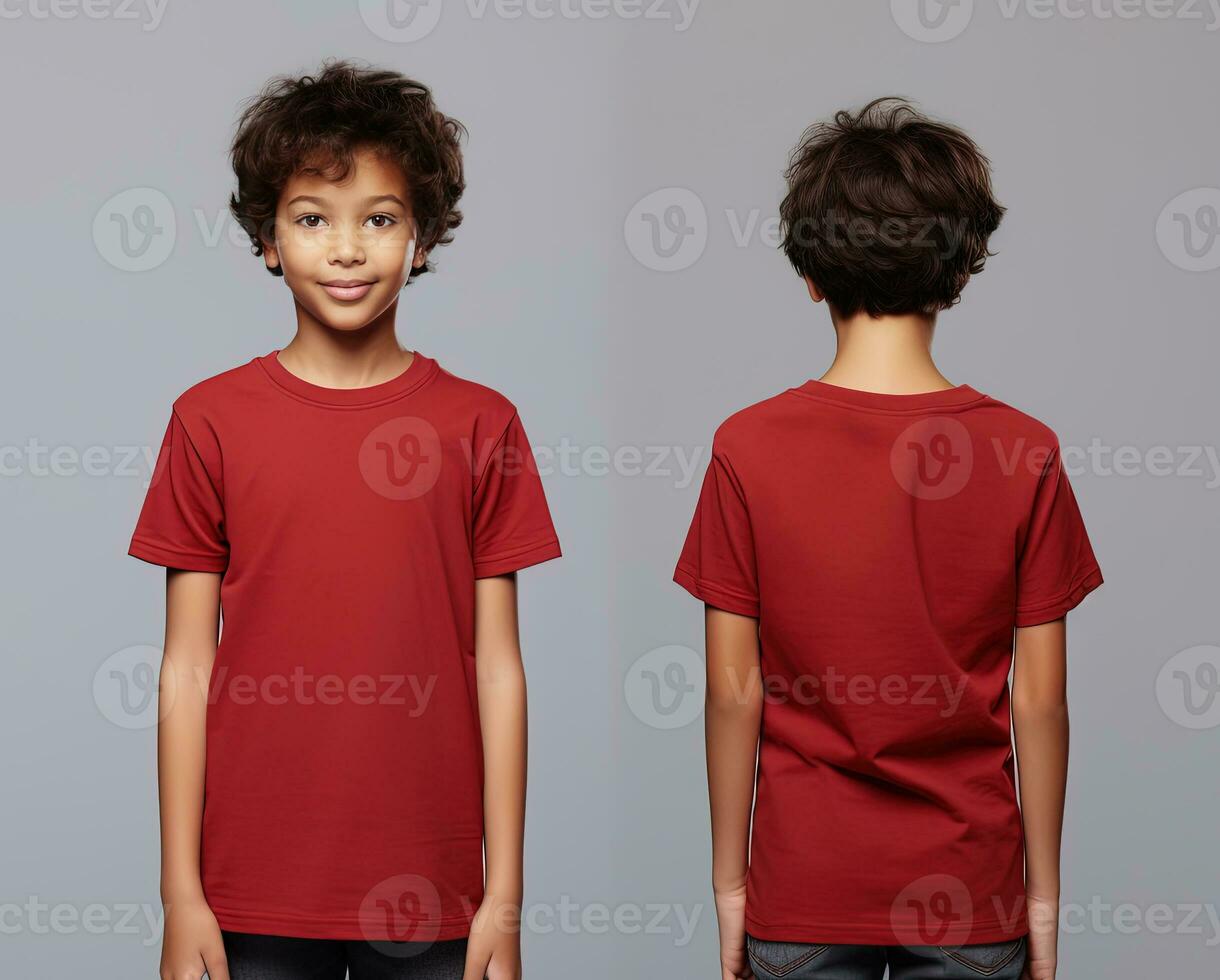 plain red t shirt child