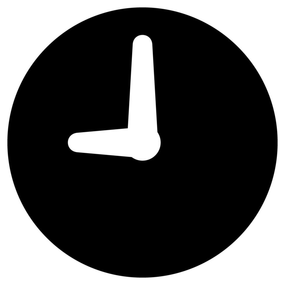 Clock icon symbol. Vector illustration