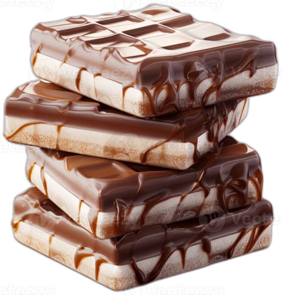 Chocolate bar stack  AI Generated png