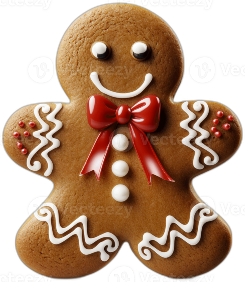 Christmas gingerbread cookie AI Generated png