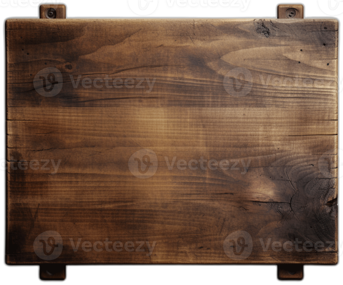 Wooden signboard  AI Generated png
