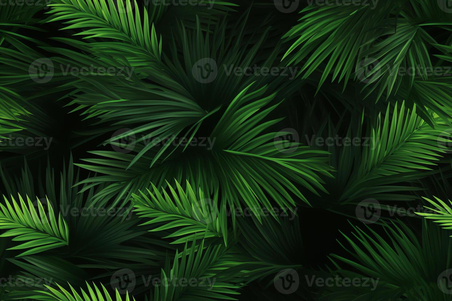 Palm leaves green tropical pattern leaves seamless background photo