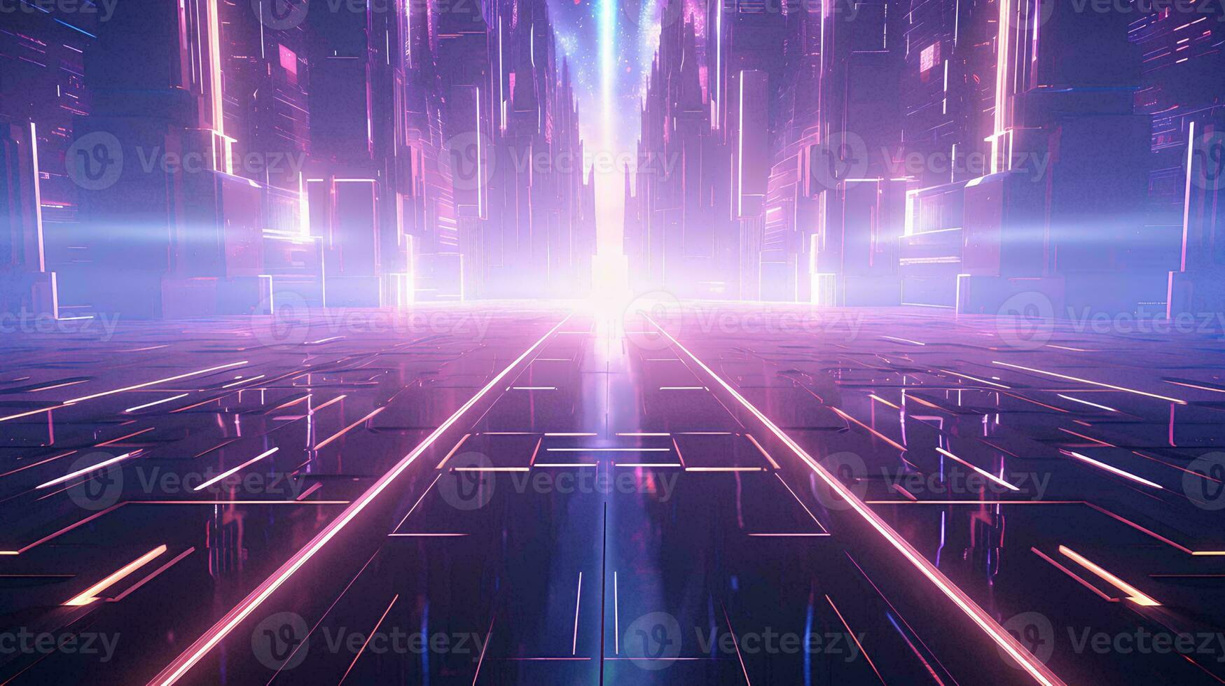 Holographic futuristic background. photo