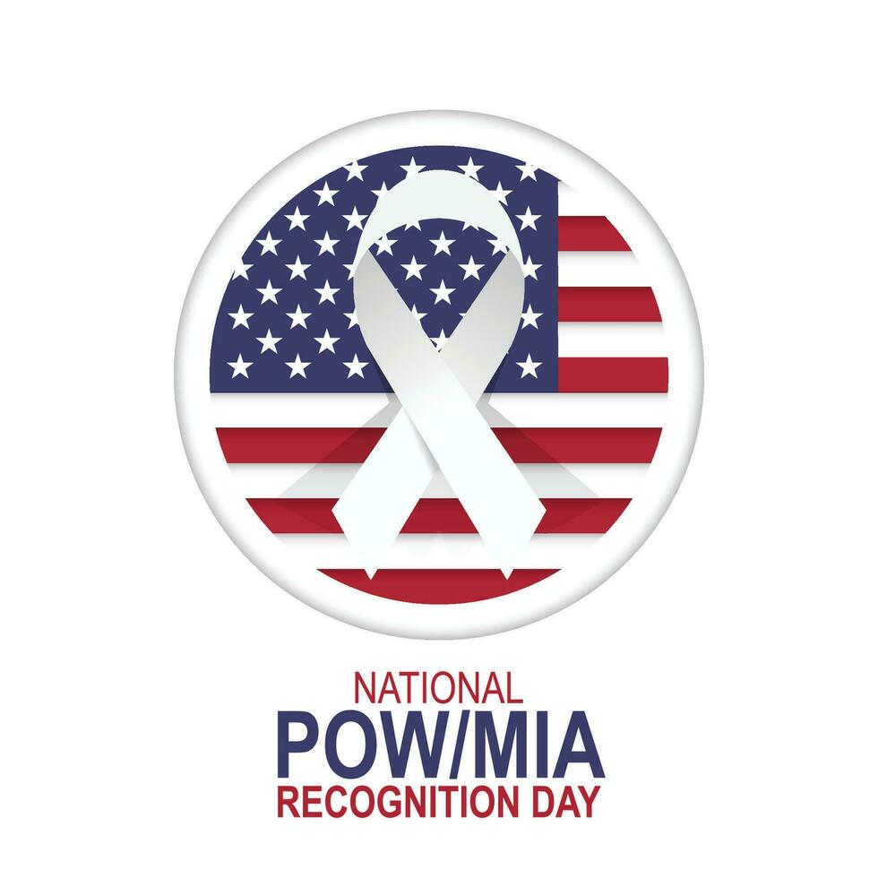 National POW MIA Recognition Day background. 27680158 Vector Art at